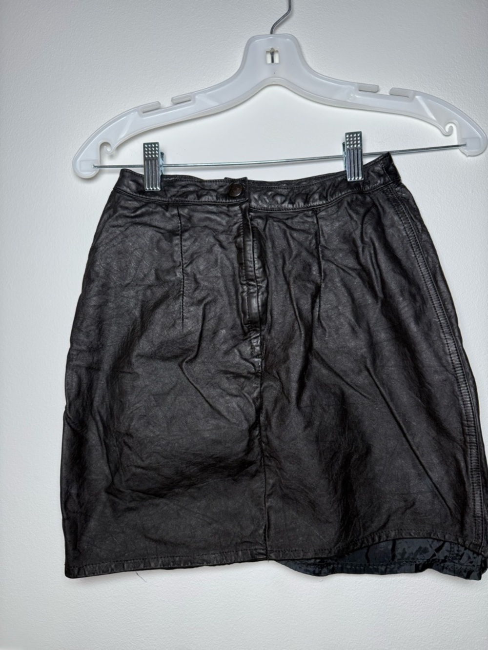 Vintage Leather Mini Skirt